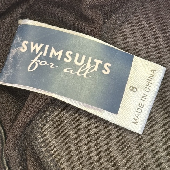 Swimsuits for All Black One Piece Rushed side size 8 - Picture 4 of 4